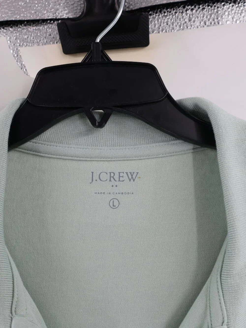 NWT J Crew Polo Shirt Mens Large Pique Short Sleeve Casual Golf Green preppy